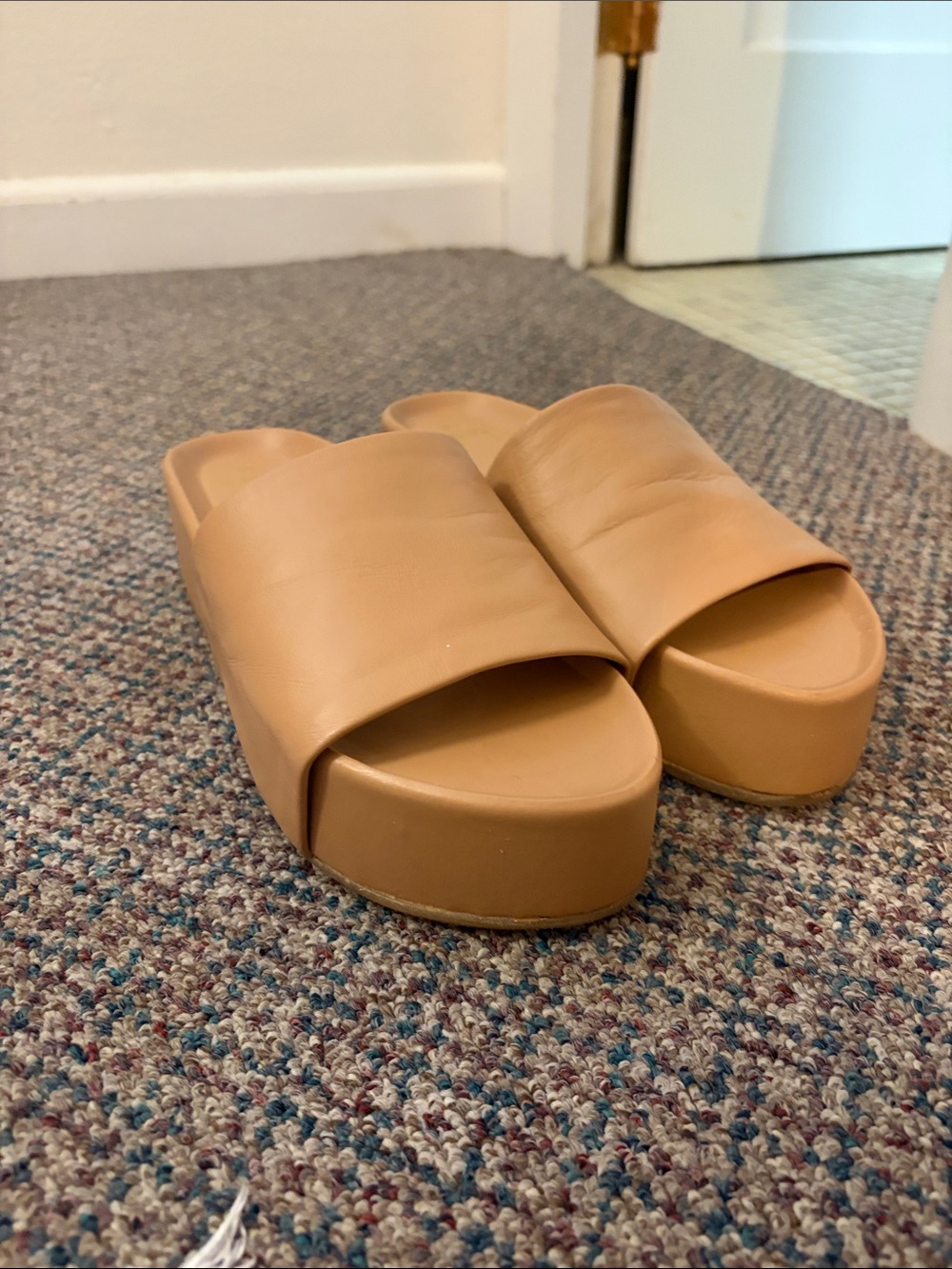 Beek Albatross Leather Platform Sandals Beach Womens 9